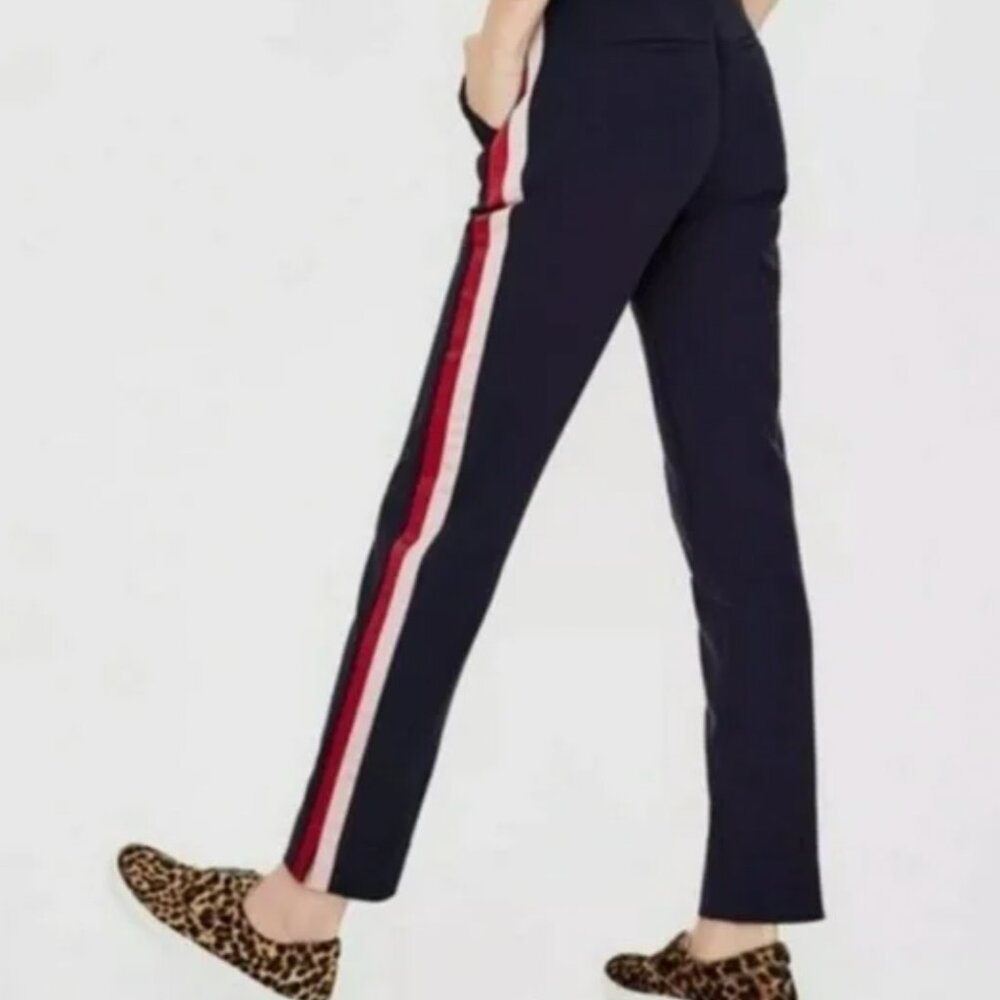 Boden Tuxedo Stripe Navy, Red, and Pink Pants Women’s Size 10 US/14UK